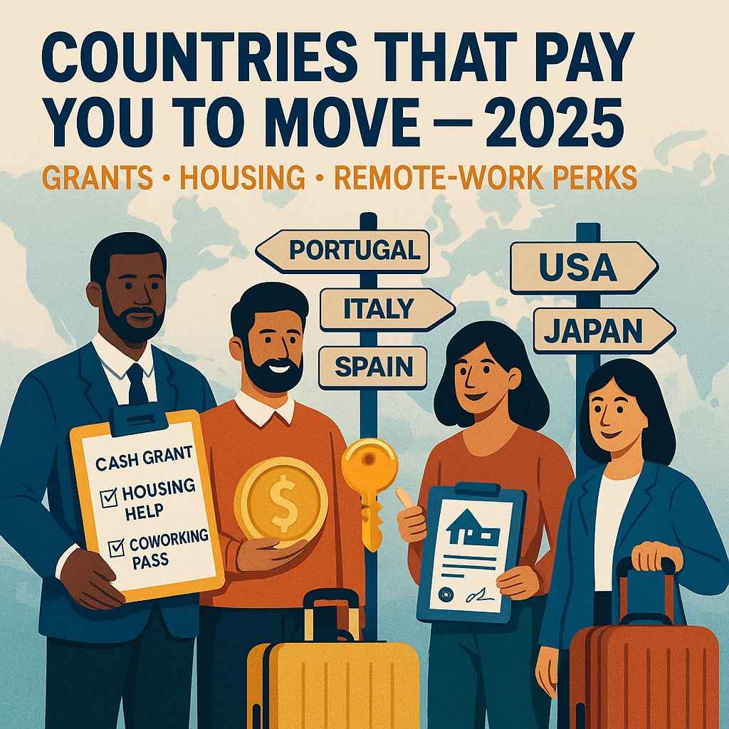 Top Countries That Will Pay You to Move There in 2025 (Grants, Stipends & Relocation Perks)