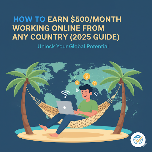 How to Earn $500/Month Working Online from Any Country (2025 Guide)
