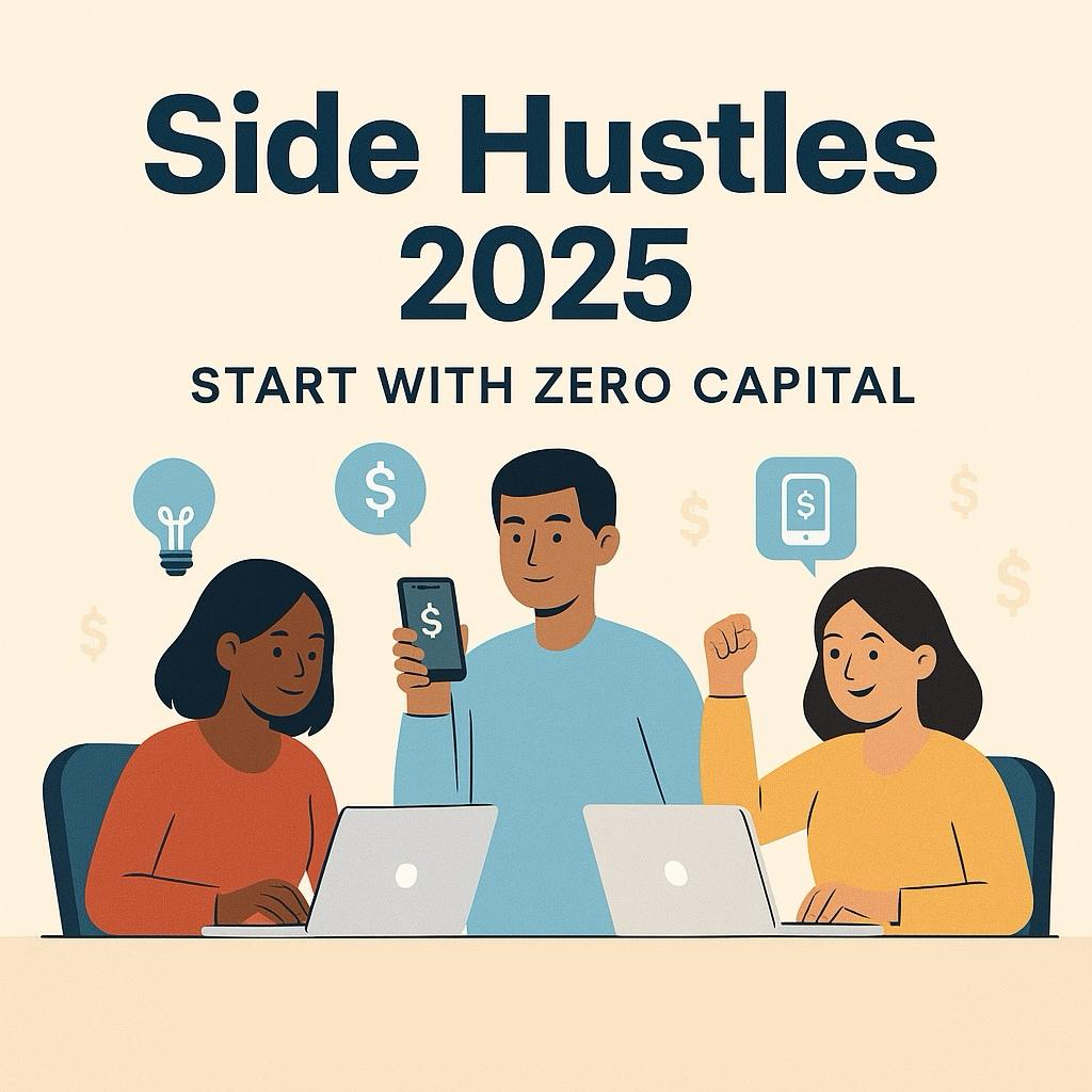 Side Hustles You Can Start With Zero Capital in 2025